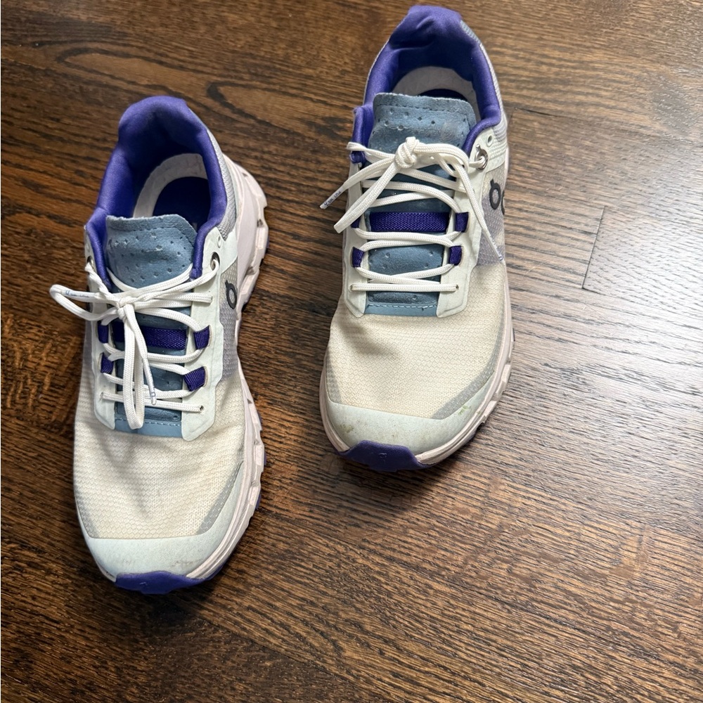 On Running Sneakers in White and Purple